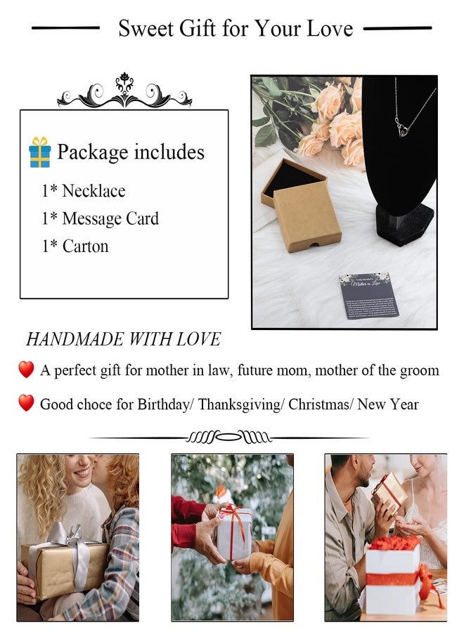 قلادة من ابنتي إلى حماتي المستقبلية، هدية من والدة العريس، هدية عيد الأم (قلادة لحماتي). - Image 4